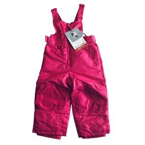 NWT Cat & Jack Baby Size 18 Months Heavyweight Snow Bibs Overalls Pink